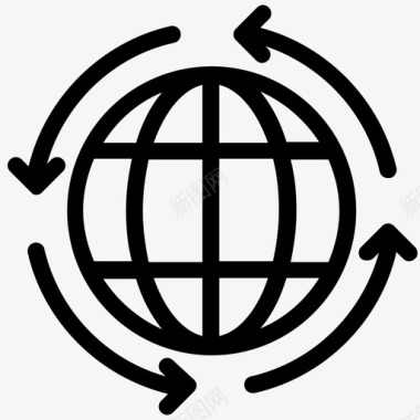 世界全球世界偶像图标图标
