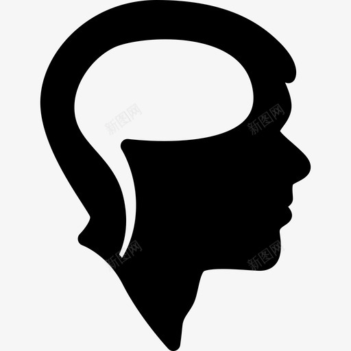 脑对头医学解剖学图标svg_新图网 https://ixintu.com 医学 脑对头 解剖学
