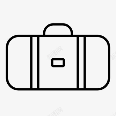 行李袋健身房旅行图标图标