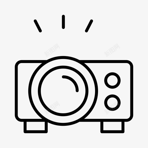 投影仪电影院电影图标svg_新图网 https://ixintu.com 剧院 幻灯片 投影仪 电影 电影院