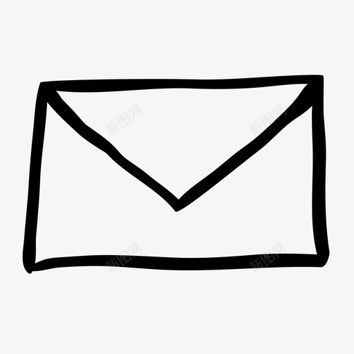 信封信件邮件图标svg_新图网 https://ixintu.com 信件 信封 信息 手绘网络图标 邮件