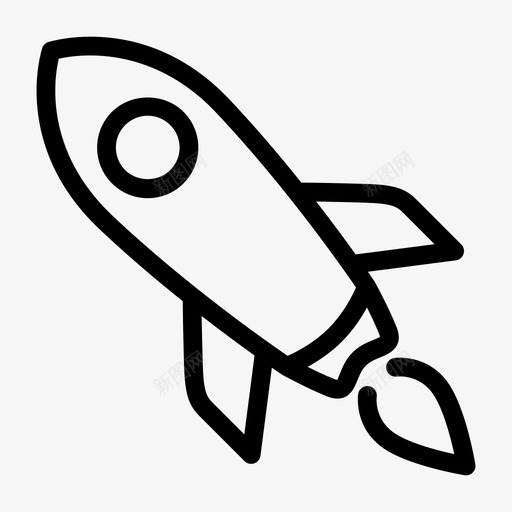 火箭发射航天飞机图标svg_新图网 https://ixintu.com 发射 宇宙飞船 火箭 航天飞机