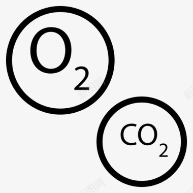 空气二氧化碳自然图标图标