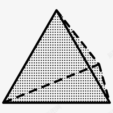 金字塔形状点图标图标