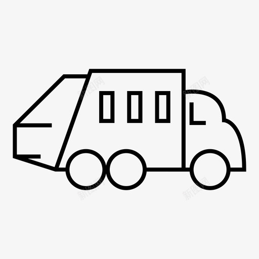 自卸卡车汽车垃圾图标svg_新图网 https://ixintu.com 垃圾 汽车 自卸卡车