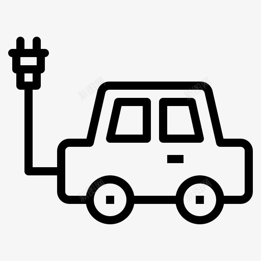 生态汽车环保汽车节能图标svg_新图网 https://ixintu.com 创新环境 汽车 环保汽车 生态汽车 能源 节能