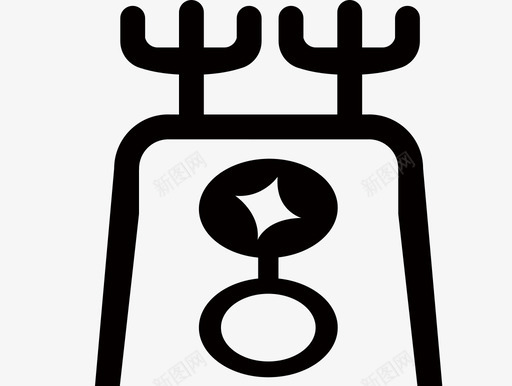 营销宝logo图标黑白svg_新图网 https://ixintu.com 营销宝logo图标黑白 线性