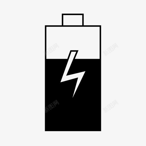 充电闪电电话图标svg_新图网 https://ixintu.com 充电 电话 闪电