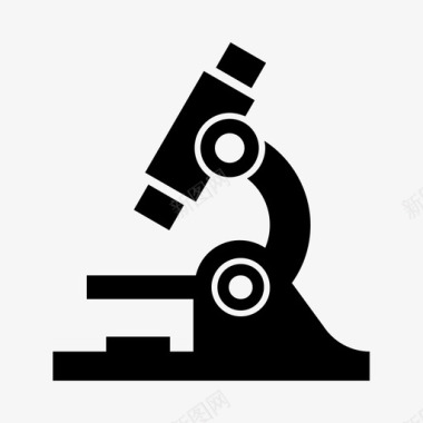 显微镜实验室科学图标图标