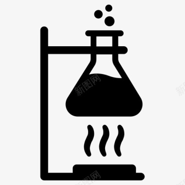 化学锥形烧瓶实验室图标图标