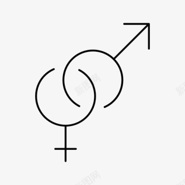 异性恋爱情男人和女人图标图标