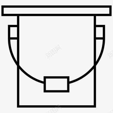 桶结构锋利图标图标