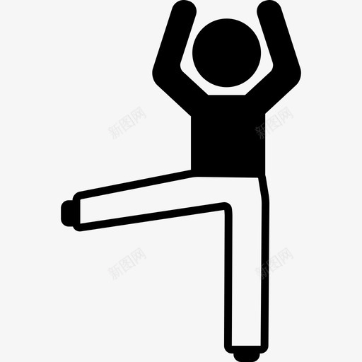 男人站起来伸展腿运动瑜伽图标svg_新图网 https://ixintu.com 瑜伽 男人站起来伸展腿 运动