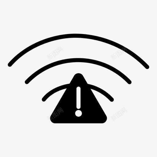 连接不安全连接网络连接图标svg_新图网 https://ixintu.com wifi 不安全连接 信号 网络连接 连接