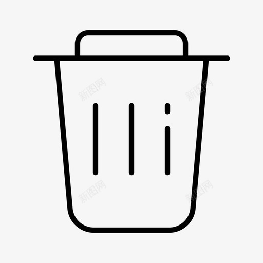 垃圾桶应用程序删除图标svg_新图网 https://ixintu.com 删除 垃圾桶 应用程序 用户界面 菜单 选项