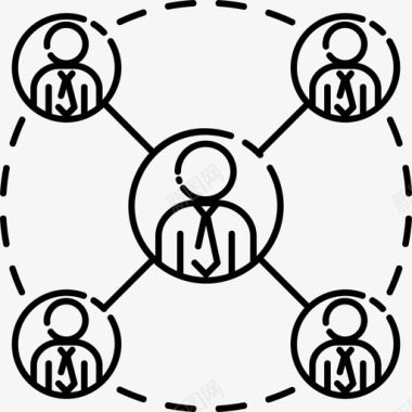 网络团体人图标图标