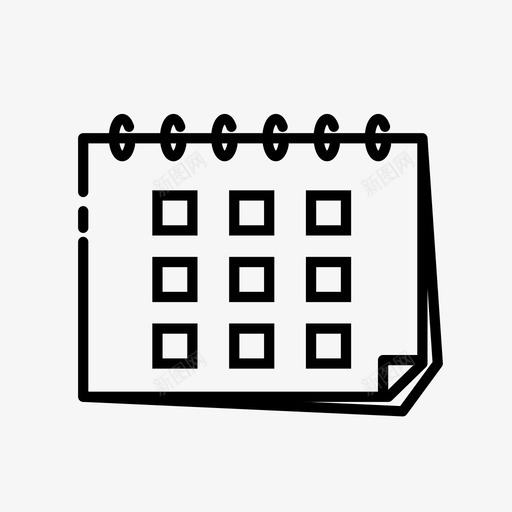 日历约会日期图标svg_新图网 https://ixintu.com 日历 日期 月 约会 计划