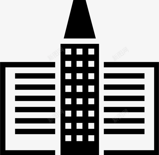 建筑城市公司图标svg_新图网 https://ixintu.com 公司 办公室 城市 建筑 摩天大楼