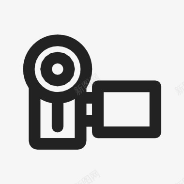 摄像机数码相机家用图标图标