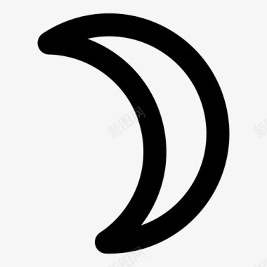月亮夜晚睡眠图标图标