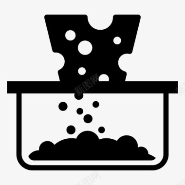 奶酪磨碎机烹饪食物图标图标
