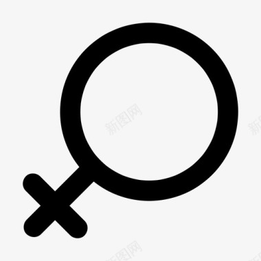 女性性别符号图标图标