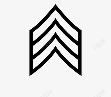中士陆军徽章图标图标