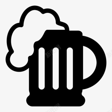 啤酒杯饮料杯子图标图标