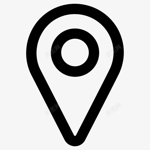 位置位置符号地图定位图标svg_新图网 https://ixintu.com 位置 位置符号 地图定位 导航