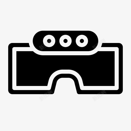 眼镜3d虚拟现实实体图标svg_新图网 https://ixintu.com 3d 眼镜 虚拟现实实体