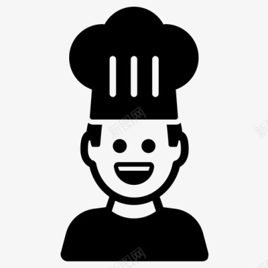 厨师烹饪餐厅图标图标