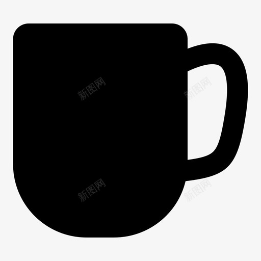 马克杯饮料咖啡图标svg_新图网 https://ixintu.com 厨房用具1 咖啡 杯子 饮料 马克杯