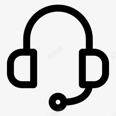 耳机客户服务音乐图标图标