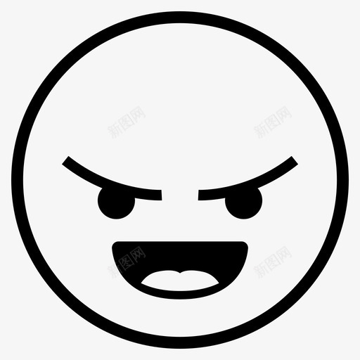 愤怒的笑表情符号模因图标svg_新图网 https://ixintu.com 怪异的表情 愤怒 愤怒的笑 模因 表情符号
