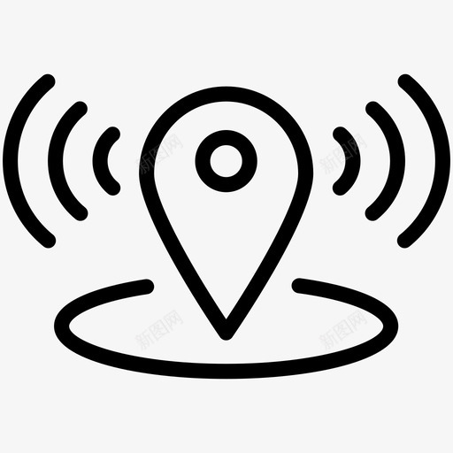 位置wifi区域地图图标svg_新图网 https://ixintu.com 位置wifi 区域 地图 标记