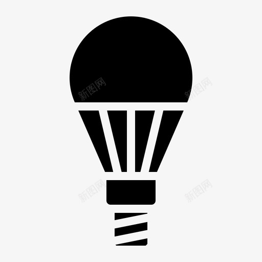 灯led灯泡图标svg_新图网 https://ixintu.com led 智能 智能设备固态 灯 灯泡