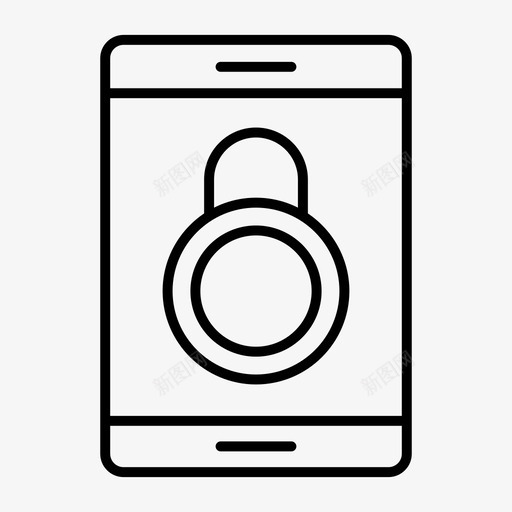 移动锁保护安全图标svg_新图网 https://ixintu.com 保护 安全 移动锁 锁