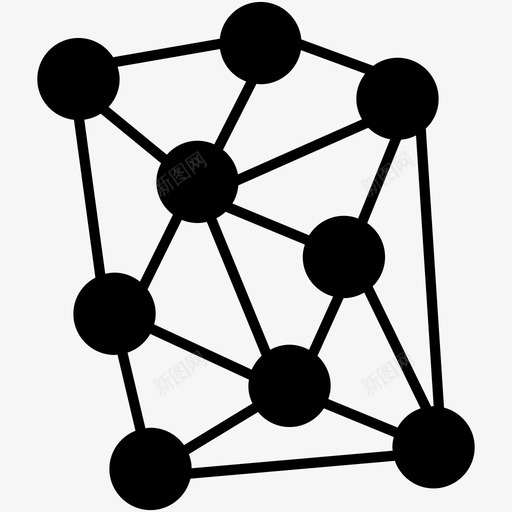 网络人工智能网格图标svg_新图网 https://ixintu.com 人工智能 网格 网络 网络实体