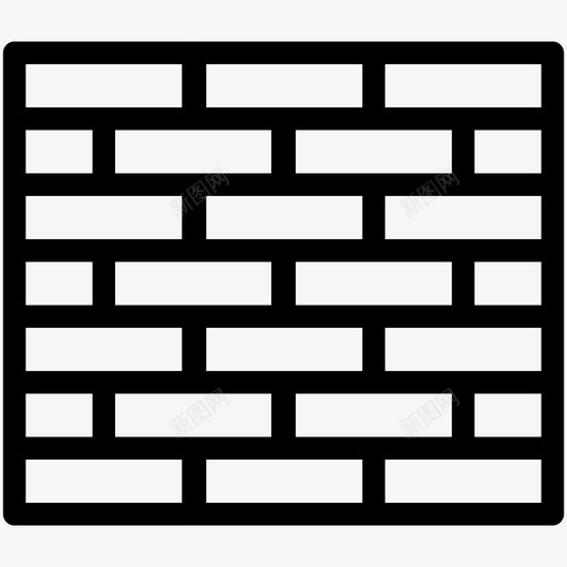 砖块建筑砖石图标svg_新图网 https://ixintu.com 墙 建筑 砖块 砖石