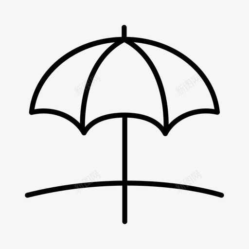 雨伞海滩沙滩伞图标svg_新图网 https://ixintu.com 墨西哥 夏季 沙滩伞 海滩 雨伞