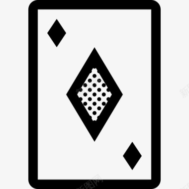 钻石王牌纸牌扑克图标图标