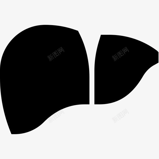 肝脏解剖学身体图标svg_新图网 https://ixintu.com 内脏 器官 肝脏 解剖学 身体