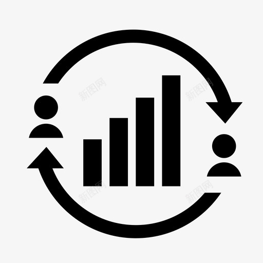 业务策略刷新营业额图标svg_新图网 https://ixintu.com 业务策略 业务线图标实心 刷新 营业额