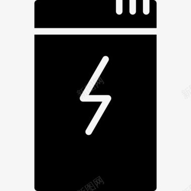 手机电池离子锂图标图标