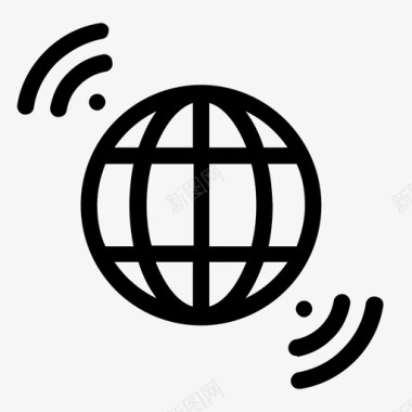 世界全球因特网图标图标