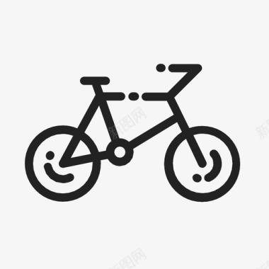 自行车交通工具轮子图标图标