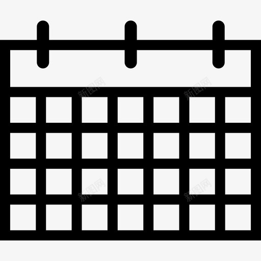 日历事件甘特图图标svg_新图网 https://ixintu.com 事件 日历 日程表 甘特图 行 计划