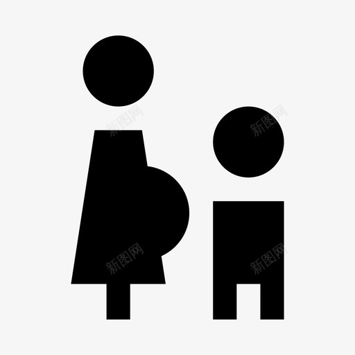 有小孩的孕妇孩子母亲图标svg_新图网 https://ixintu.com 人 人2 孩子 有小孩的孕妇 母亲