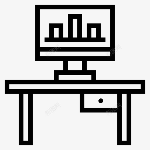 办公电脑商务电脑电脑桌面图标svg_新图网 https://ixintu.com 办公电脑 商务电脑 电脑桌面