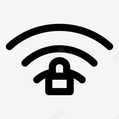 wifi锁定互联网在线图标图标